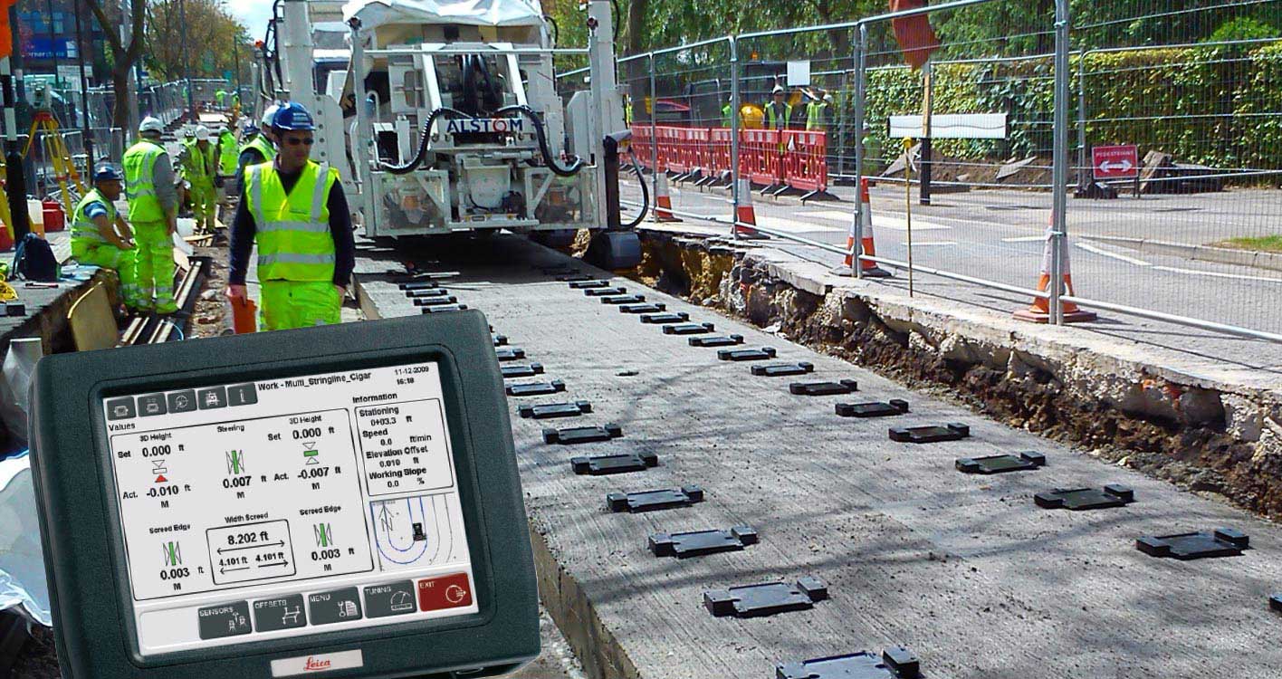 Leica Geosystems oplossingen voor zware civiele bouw - Spoor - Onderhoud - Verharden, afwerken en verdichten, Leica PaveSmart 3D